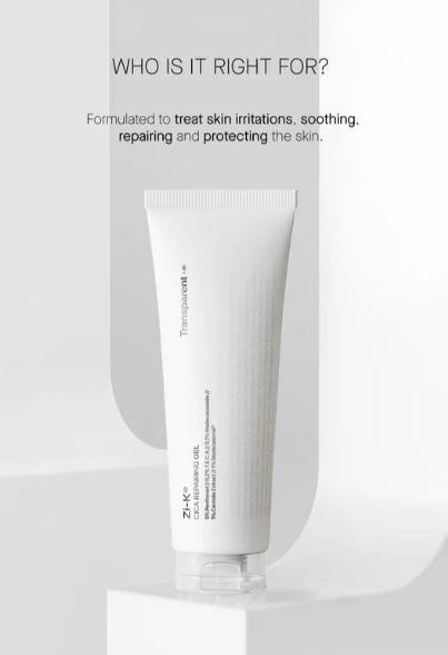 TRANSPARENT LAB | Zi‑K® Cica Repairing Gel - 100ml
