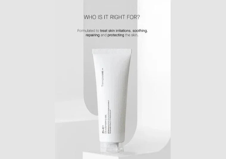 TRANSPARENT LAB | Zi‑K® Cica Repairing Gel - 100ml - InternationalCosmetic