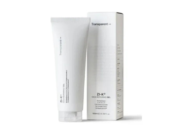 TRANSPARENT LAB | Zi‑K® Cica Repairing Gel - 100ml - InternationalCosmetic