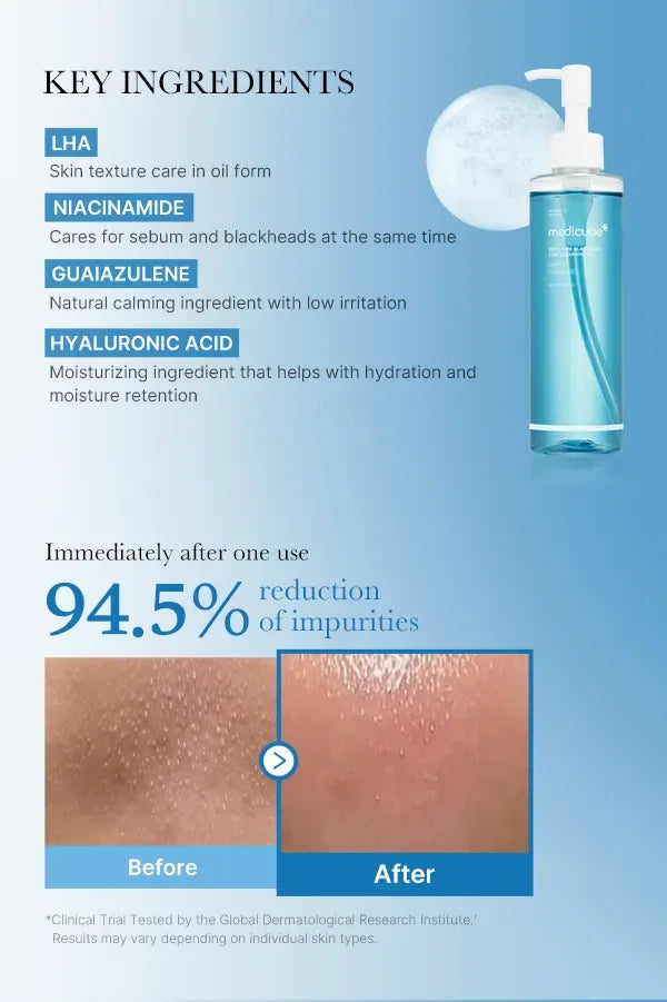 MEDICUBE | Zero Pore Blackhead Deep Cleansing Oil - 205 ml - InternationalCosmetic