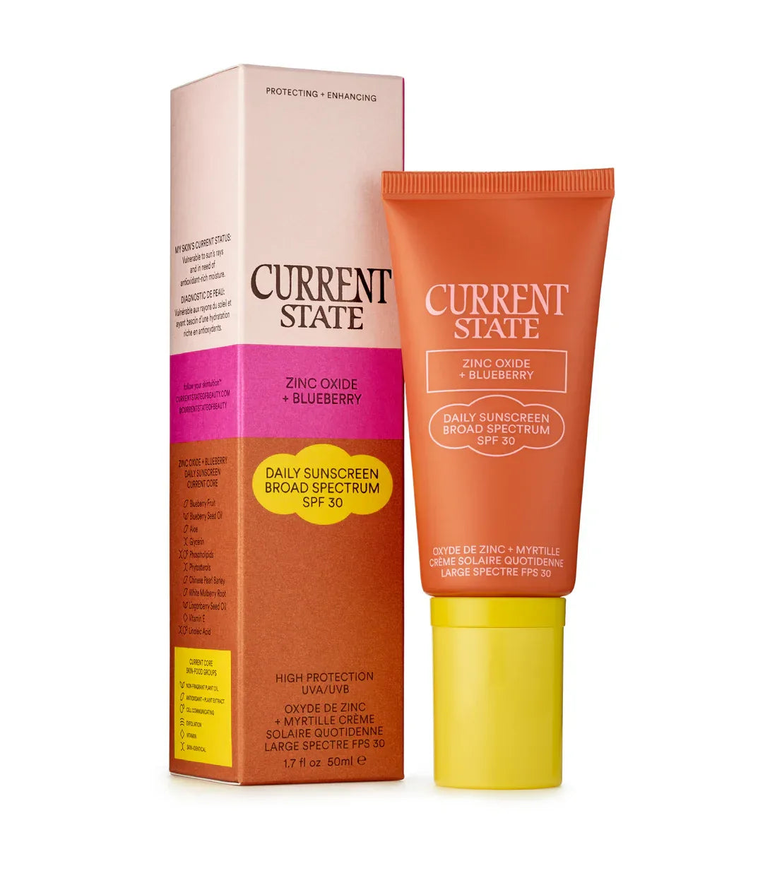 CURRENT STATE | Zinc Oxide + Blueberry Daily Sunscreen SPF 30 - 50ml - InternationalCosmetic