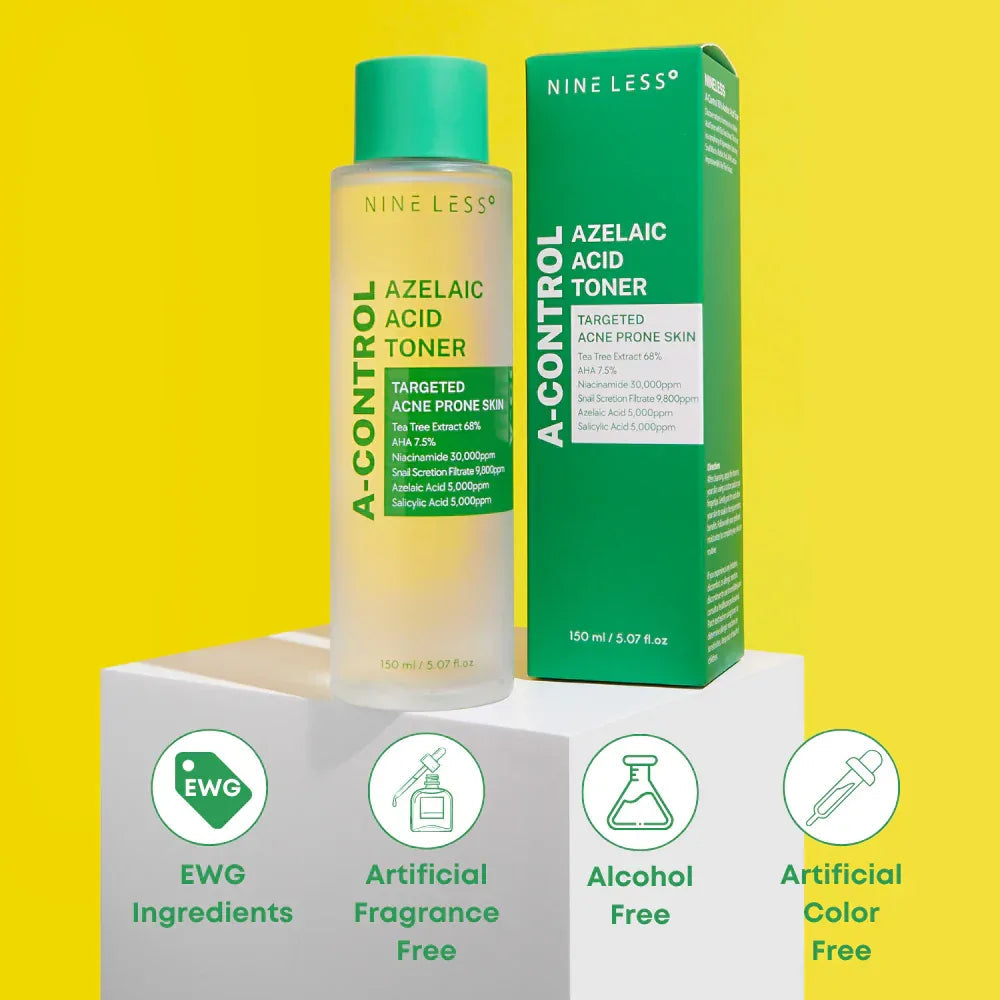NINE LESS | A-Control Azelaic Acid Toner - 150ml - InternationalCosmetic