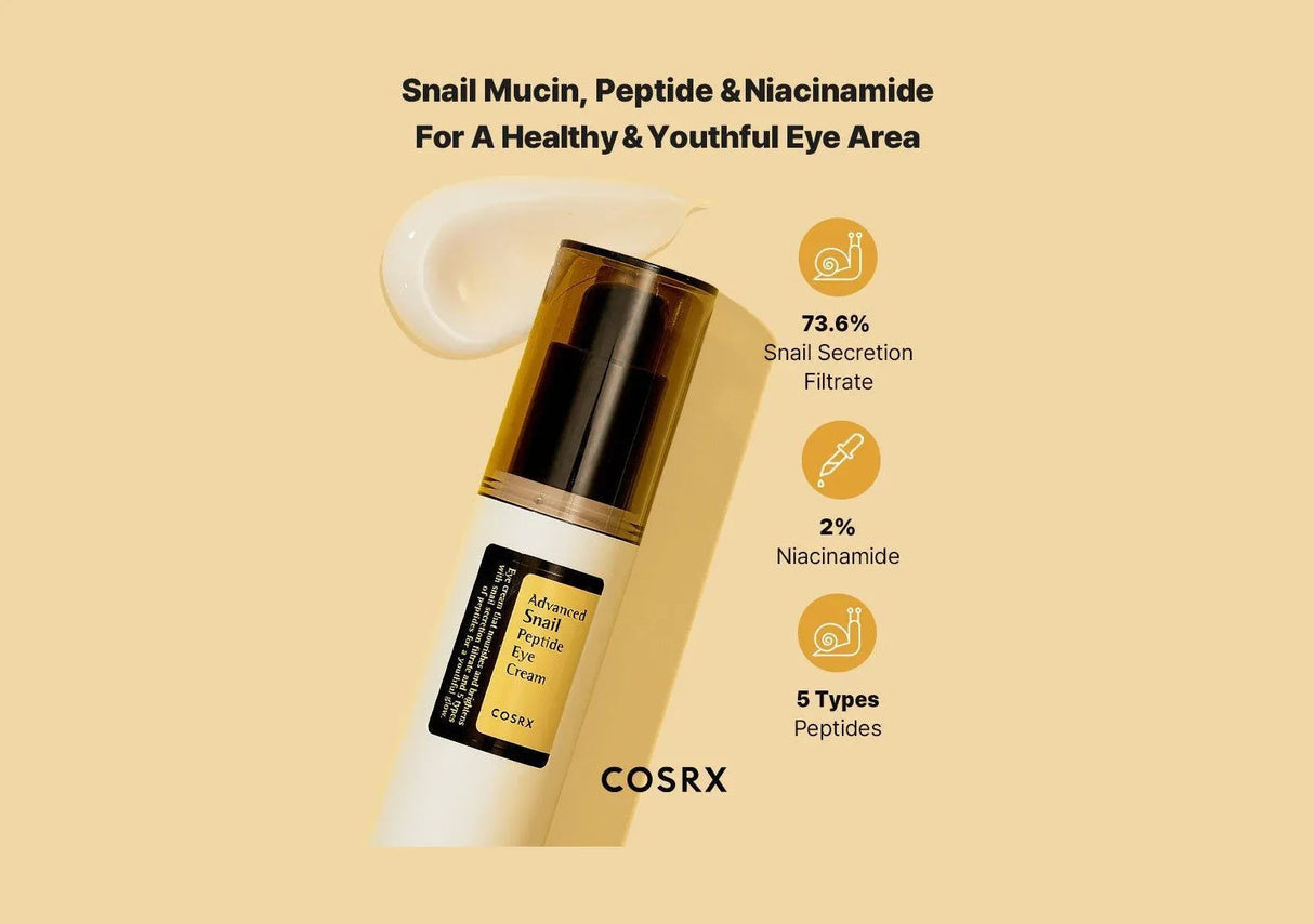 COSRX | Advanced Snail Peptide Eye Cream - 25ml - InternationalCosmetic
