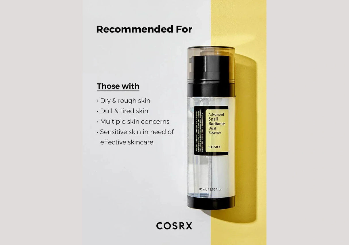 COSRX | Advanced Snail Radiance Dual Essence - 80ml - InternationalCosmetic