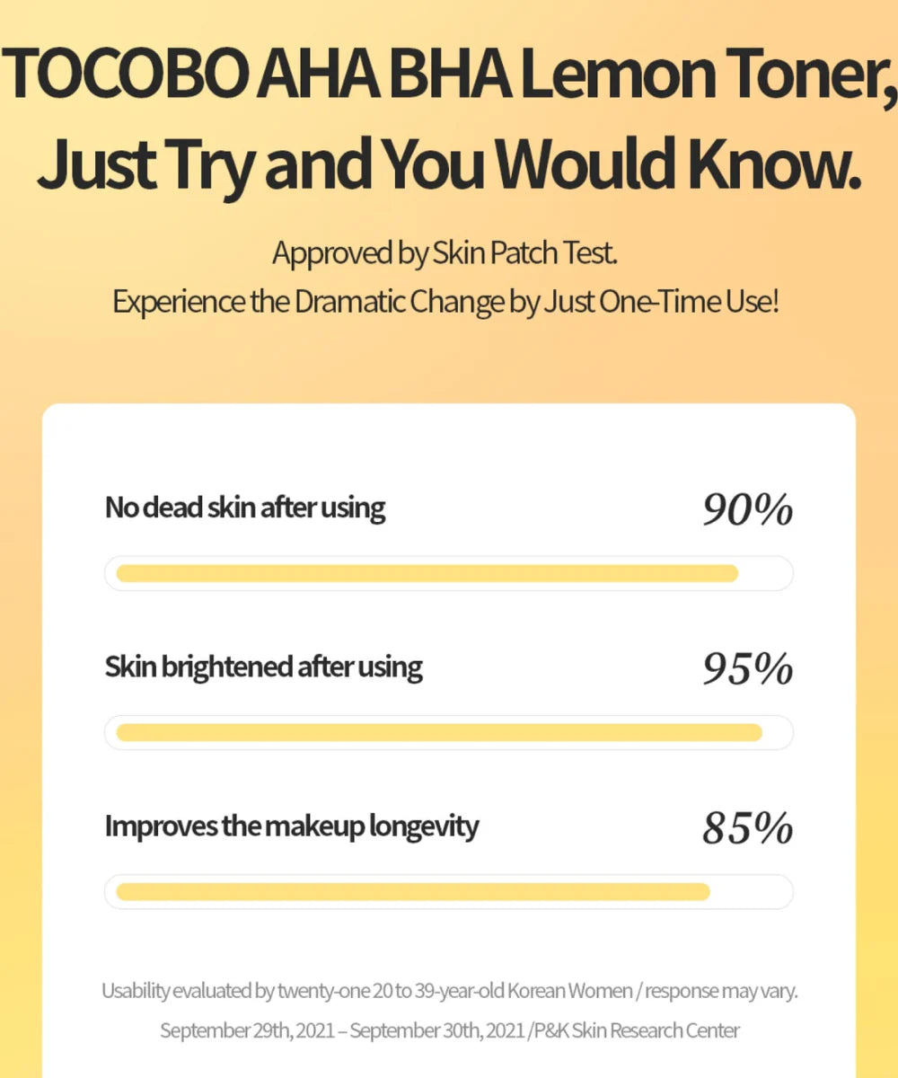 TOCOBO | AHA BHA Lemon Toner