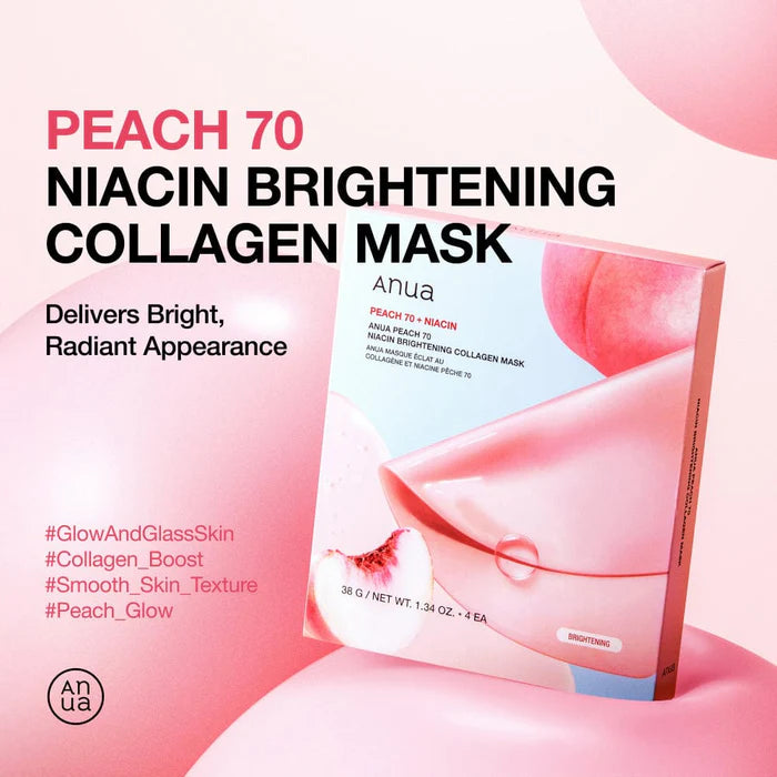 ANUA | Peach 70 Niacin Brightening Collagen Mask