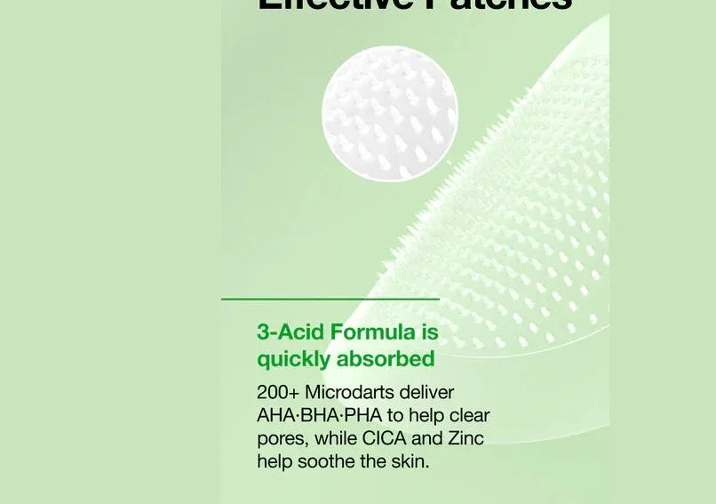 ANUA | Triple Acid Spot Care Microdart Patch 12 uds - InternationalCosmetic