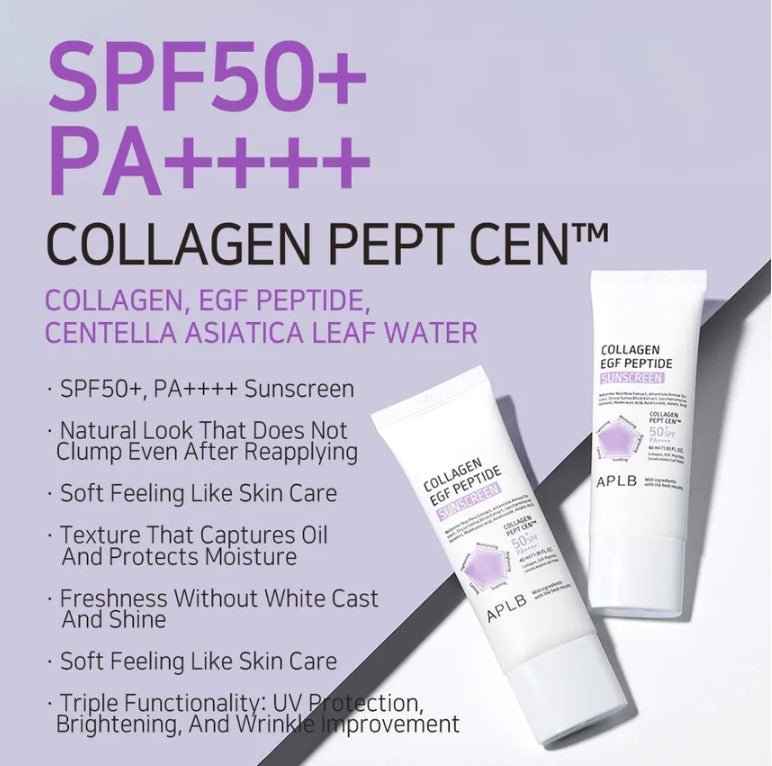 APLB | Collagen EGF Peptide Sunscreen SPF50+ - 40ml