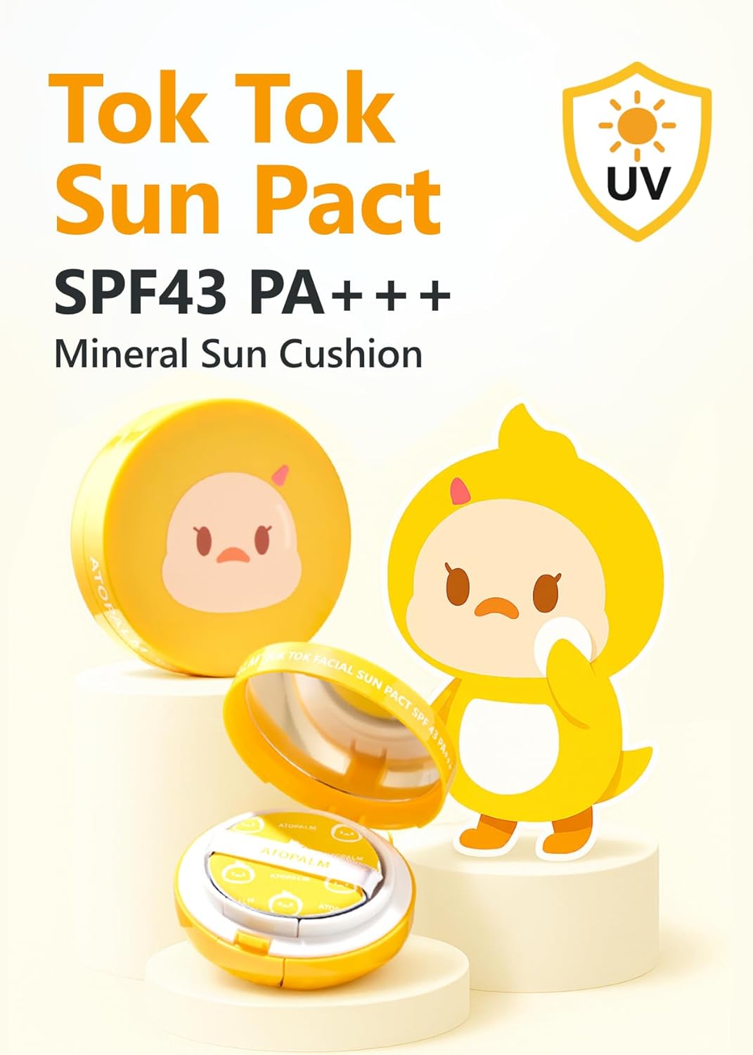 ATOPALM | Tok Tok Facial Sun Pact SPF43 - 15gr