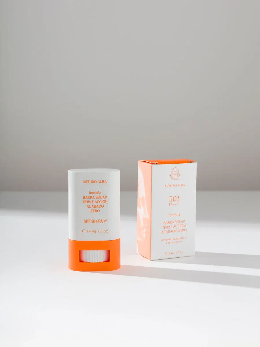 ARTURO ALBA | Barra Solar Triple Acción Acabado Zero SPF50+ - 14.4gr - InternationalCosmetic