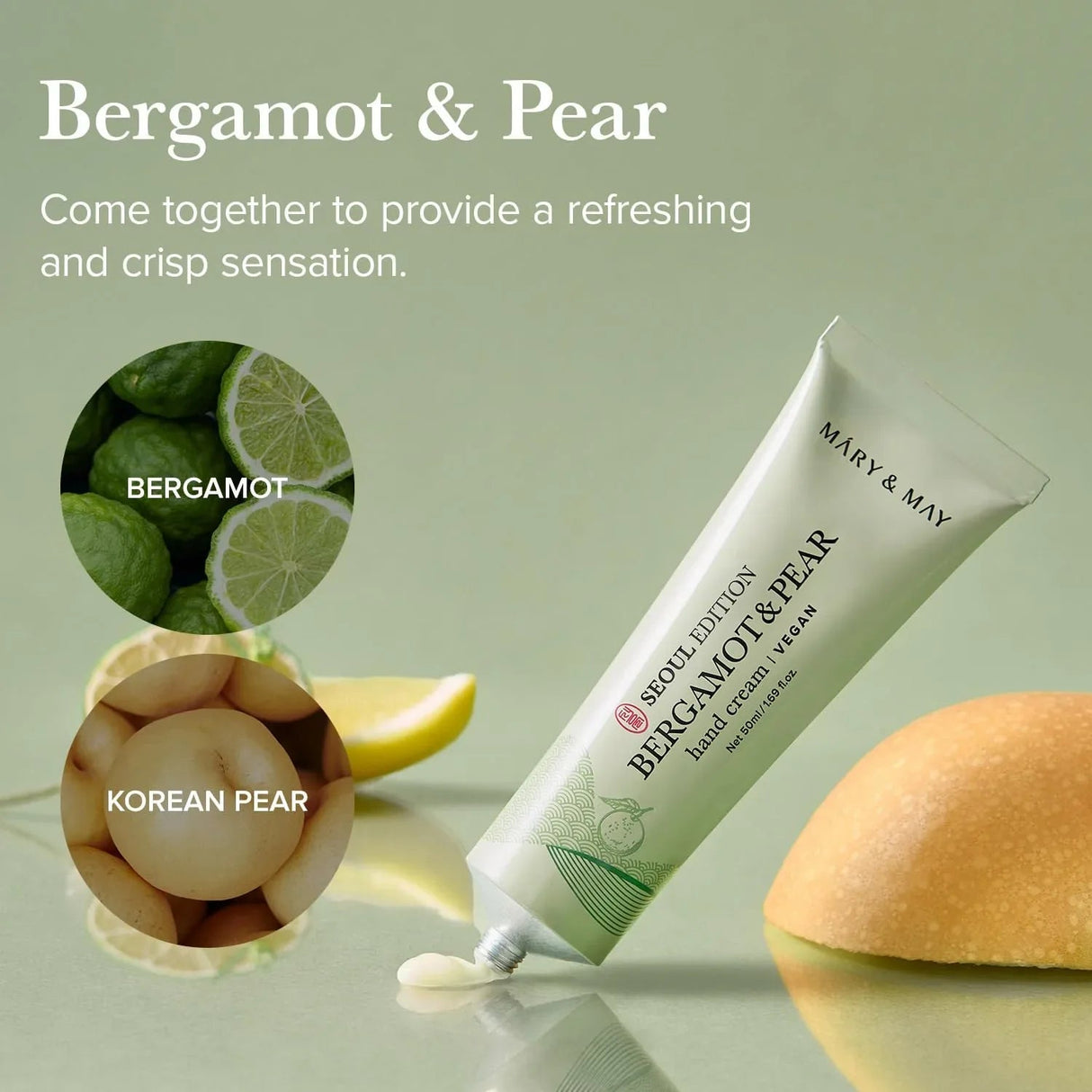 MARY & MAY | Seoul Edition “Bergamot & Pear” Hand Cream - 50 ml - InternationalCosmetic