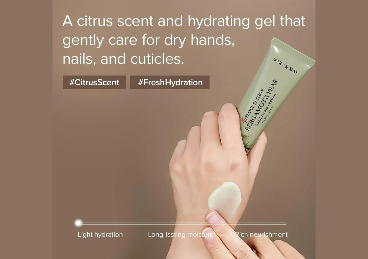 MARY & MAY | Seoul Edition “Bergamot & Pear” Hand Cream - 50 ml