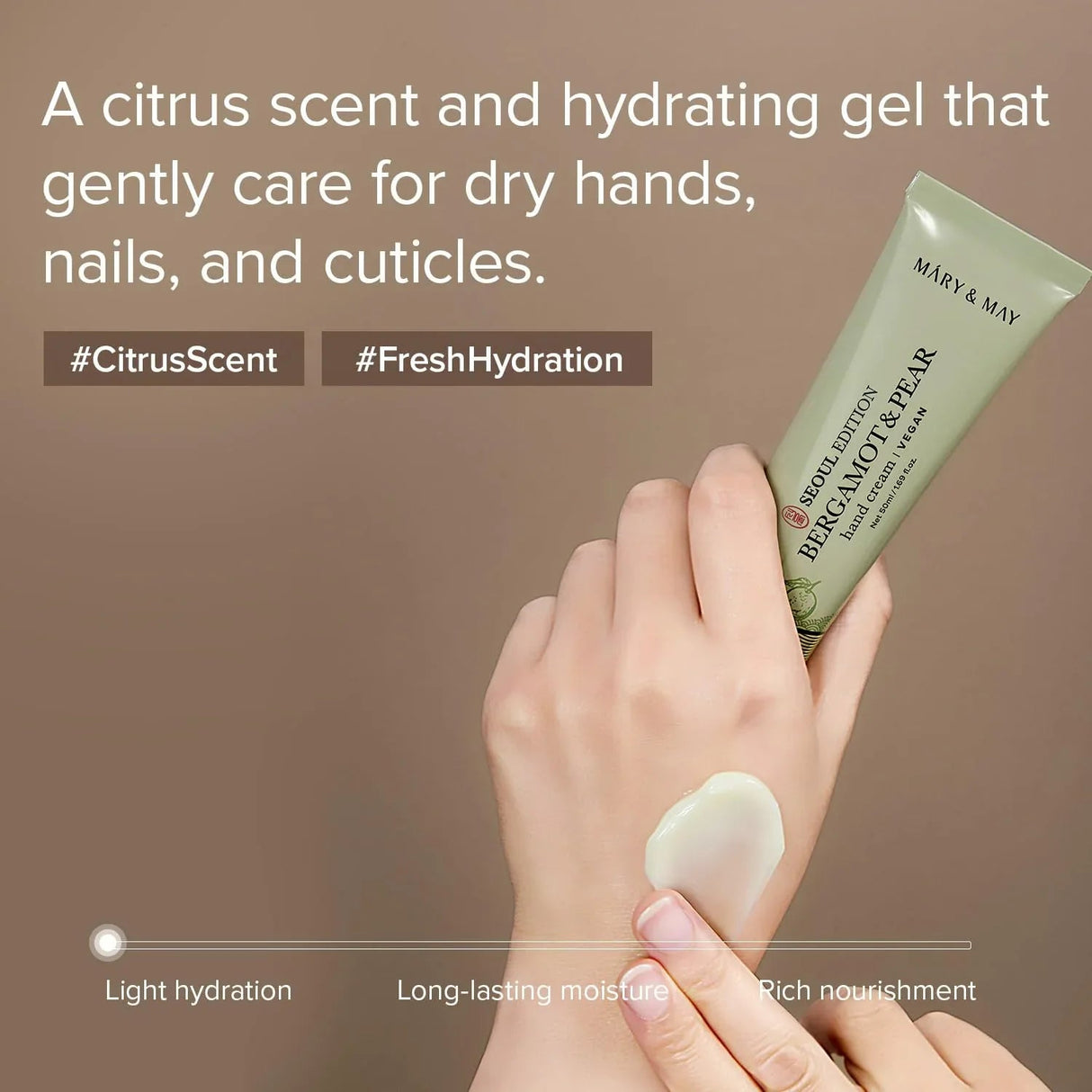 MARY & MAY | Seoul Edition “Bergamot & Pear” Hand Cream - 50 ml - InternationalCosmetic