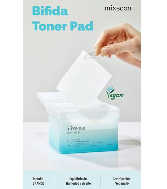 MIXSOON | Bífida Toner Pad - 120ud