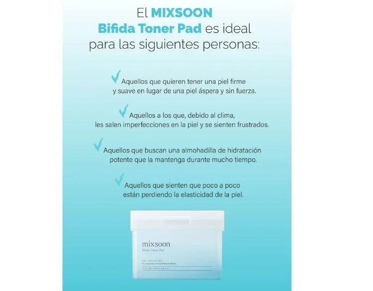 MIXSOON | Bífida Toner Pad - 120ud - InternationalCosmetic