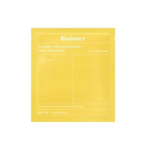 BIODANCE | Radiant Vita Niacinamide Real Deep Mask - 1 ud