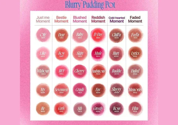 FWEE | Lip & Cheek Blurry Pudding Pot - InternationalCosmetic