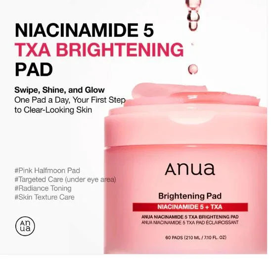 ANUA | Niacinamide 5 TXA Brightening Pads - 60ud - InternationalCosmetic