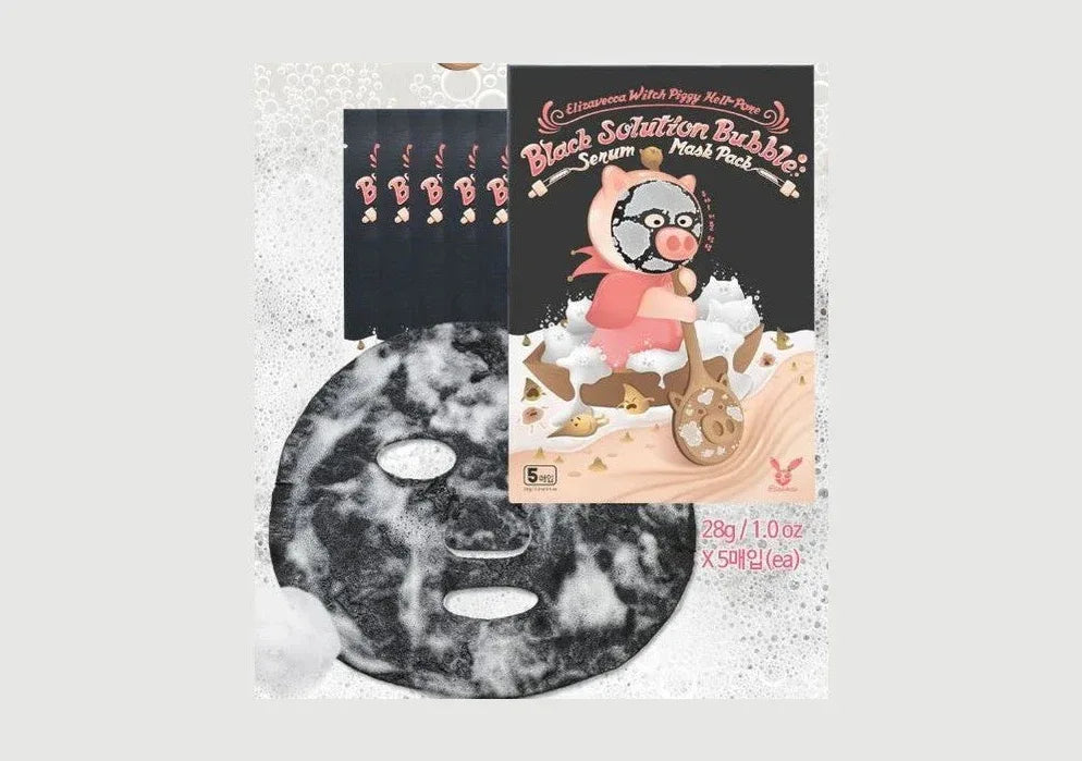 ELIZAVECCA | Witch Piggy Hell Pore Black Solution Bubble Serum Mask - 1ud - InternationalCosmetic