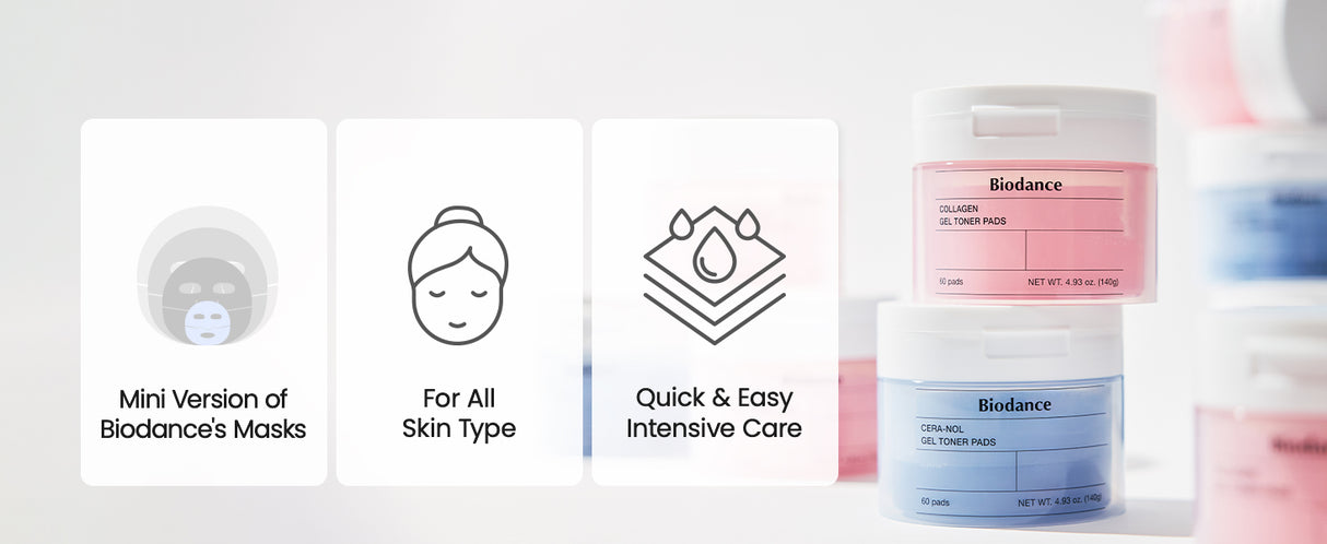 BIODANCE | Cera-nol Gel Toner Pad - 60ud