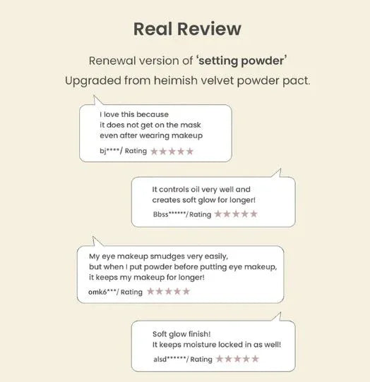 HEIMISH | Moringa Ceramide Pressed Setting Powder - 5 gr - InternationalCosmetic