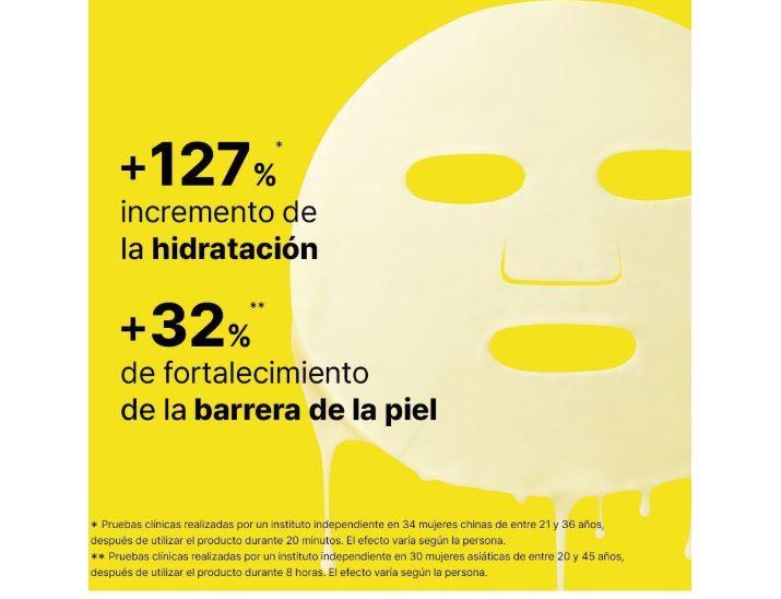 Mascarilla reafirmante de caucho criogénico