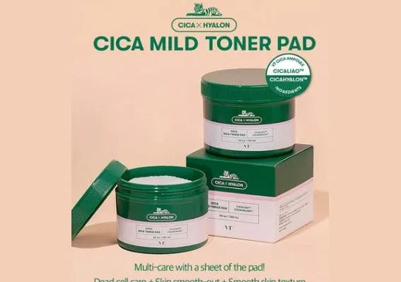 VT COSMETICS | CICA Mild Toner Pad - InternationalCosmetic