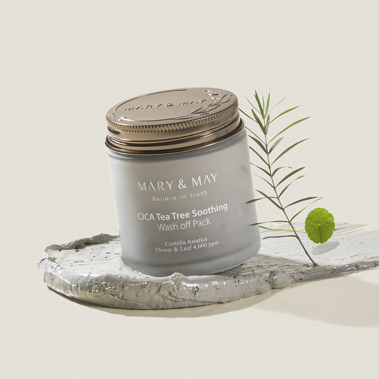 MARY & MAY | Cica Tea Tree Soothing Wash-Off Pack