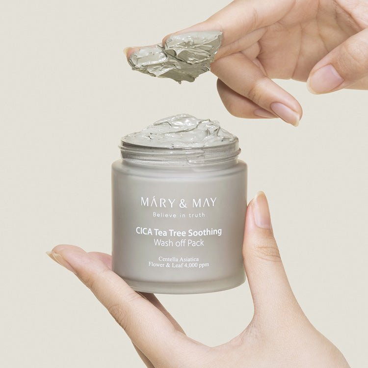MARY & MAY | Cica Tea Tree Soothing Wash-Off Pack