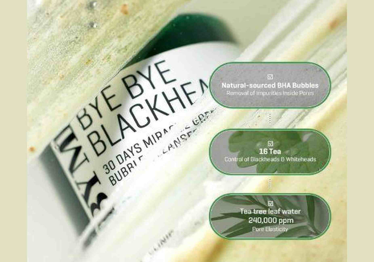 SOME BY MI | Bye Bye Blackhead 30 Days Miracle Green Tea Tox Bubble Cleanser - 120ml