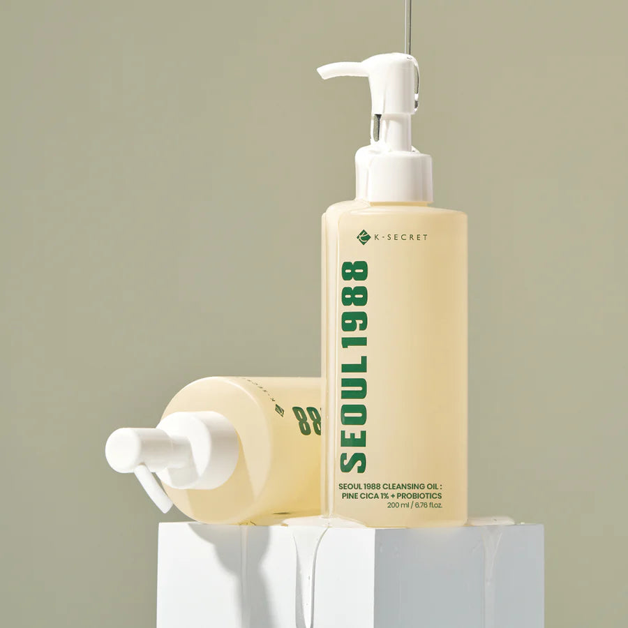 K-SECRET | Seoul 1988 Cleansing Oil Pine Cica 1% + Probiotics - 200 ml