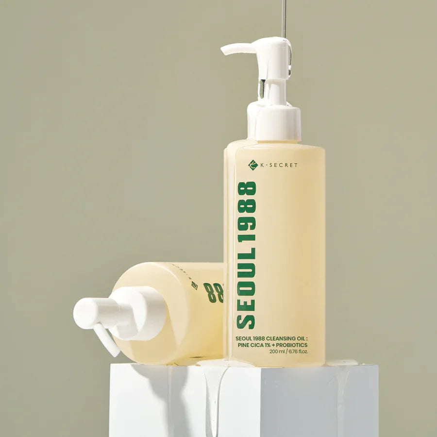 K-SECRET | Seoul 1988 Cleansing Oil Pine Cica 1% + Probiotics - 200 ml - InternationalCosmetic