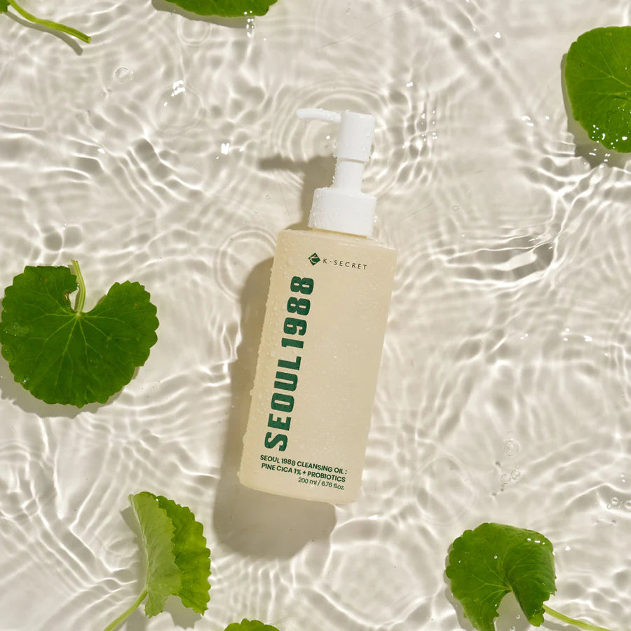 K-SECRET | Seoul 1988 Cleansing Oil Pine Cica 1% + Probiotics - 200 ml