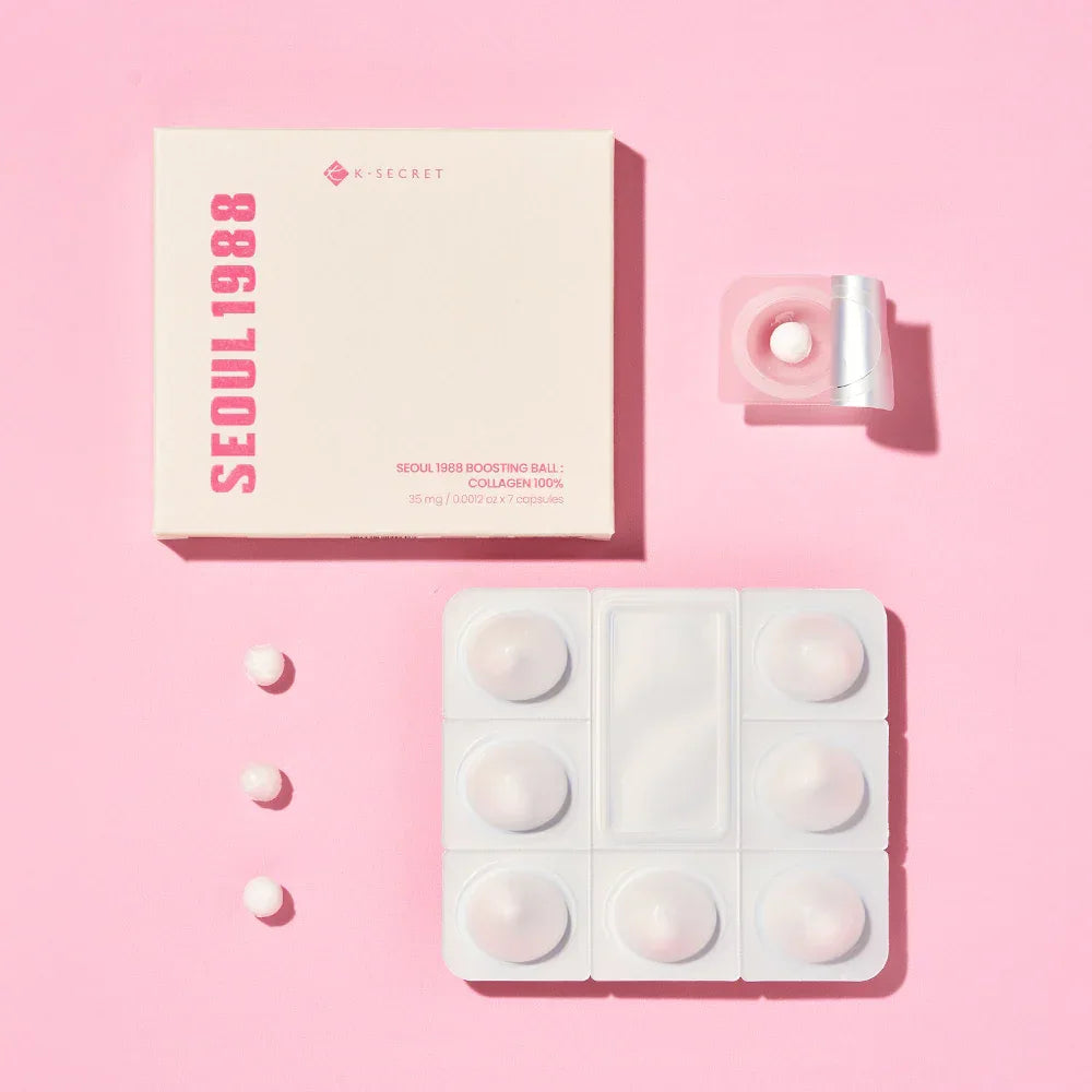 K-SECRET | Seoul 1988 Boosting Ball: Collagen 100% - 35mg - InternationalCosmetic