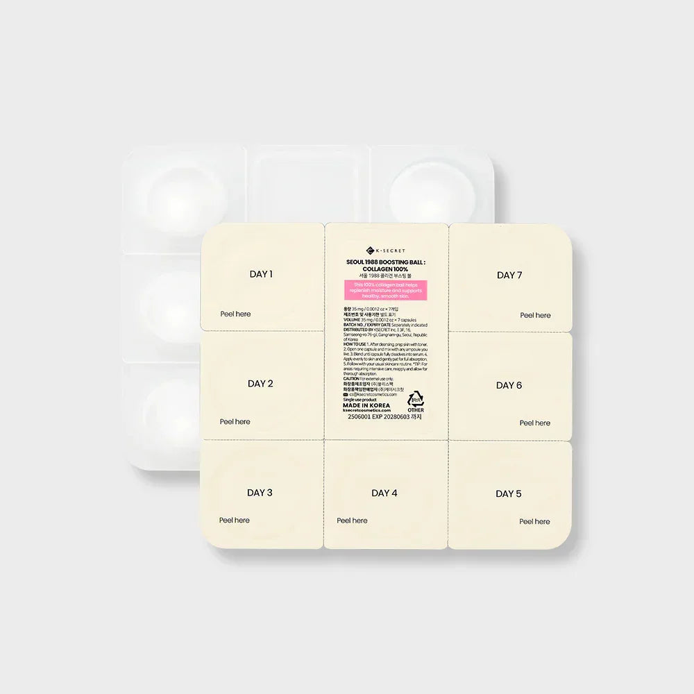 K-SECRET | Seoul 1988 Boosting Ball: Collagen 100% - 35mg - InternationalCosmetic