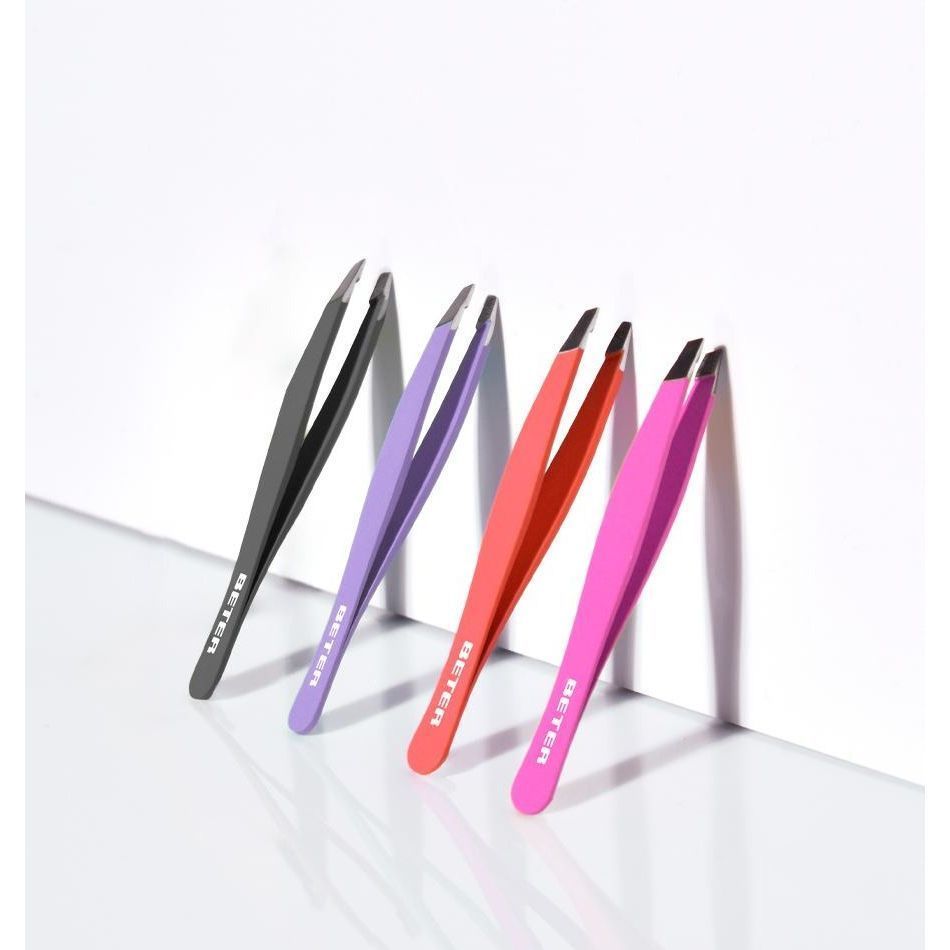 BETER | Pinza de Depilar Punta Oblicua Soft Touch