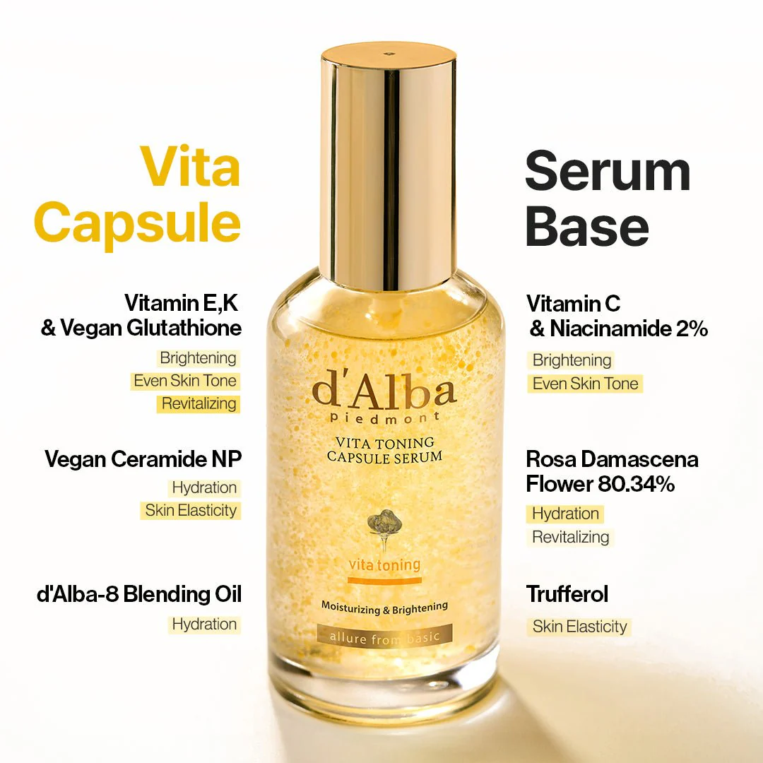 D'ALBA| Vita Toning Capsule Serum - 100ml