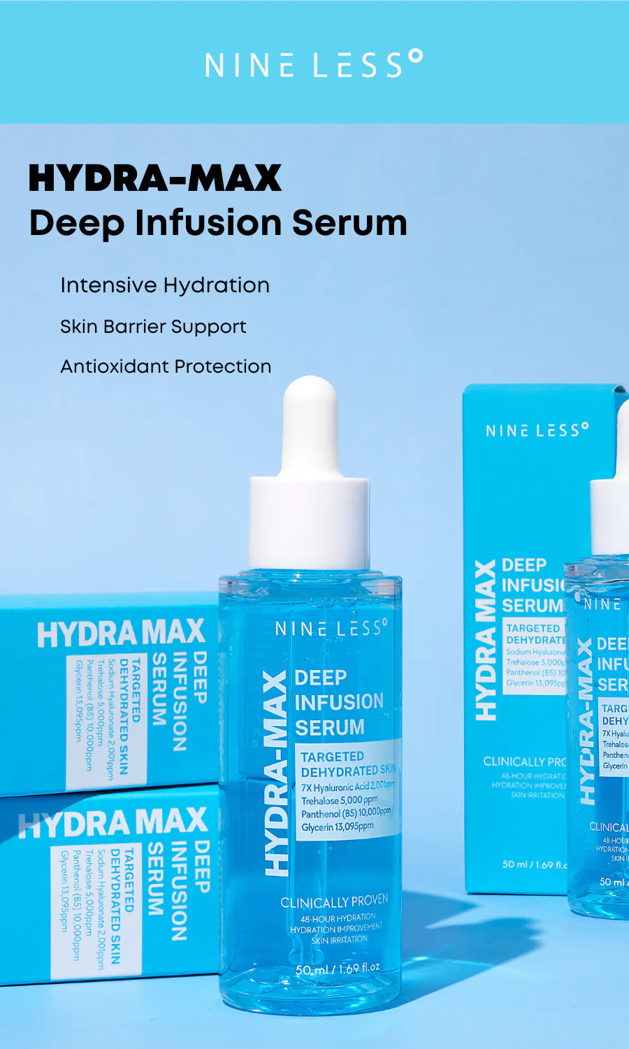 NINE LESS | Hydra Max Deep Infusion Serum - 30 ml