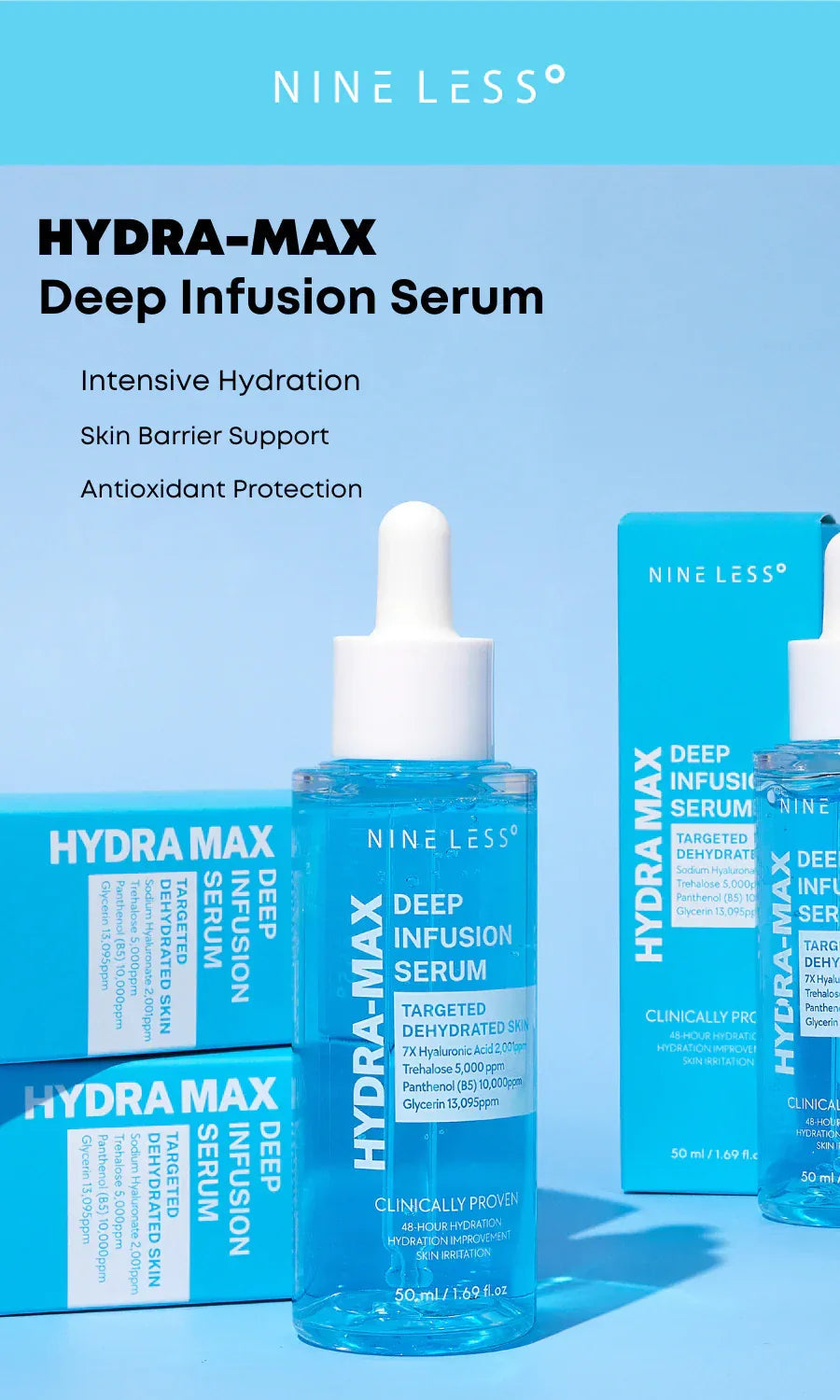 NINE LESS | Hydra Max Deep Infusion Serum - 30 ml - InternationalCosmetic