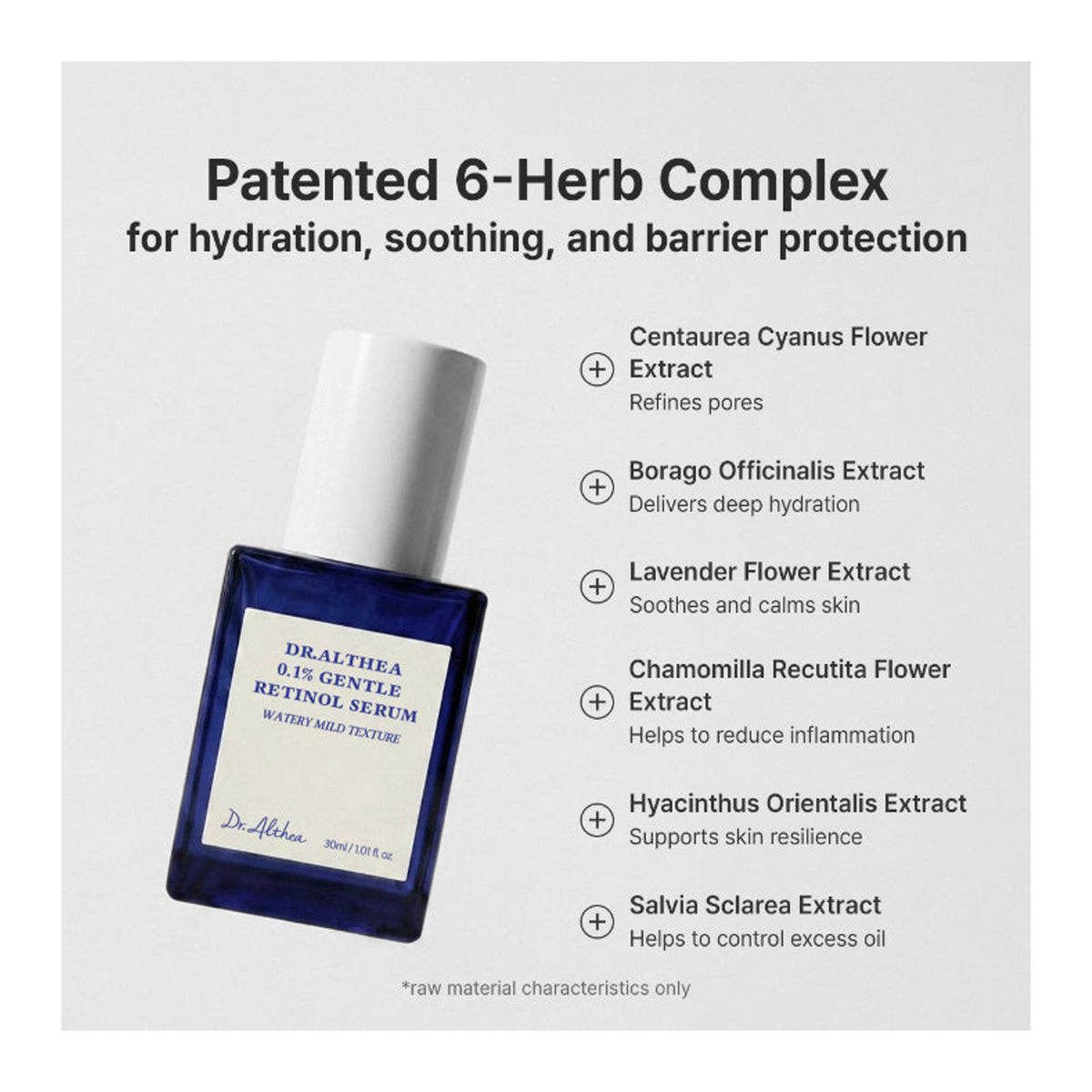 DR. ALTHEA | 0.1% Gentle Retinol Serum - 30ml