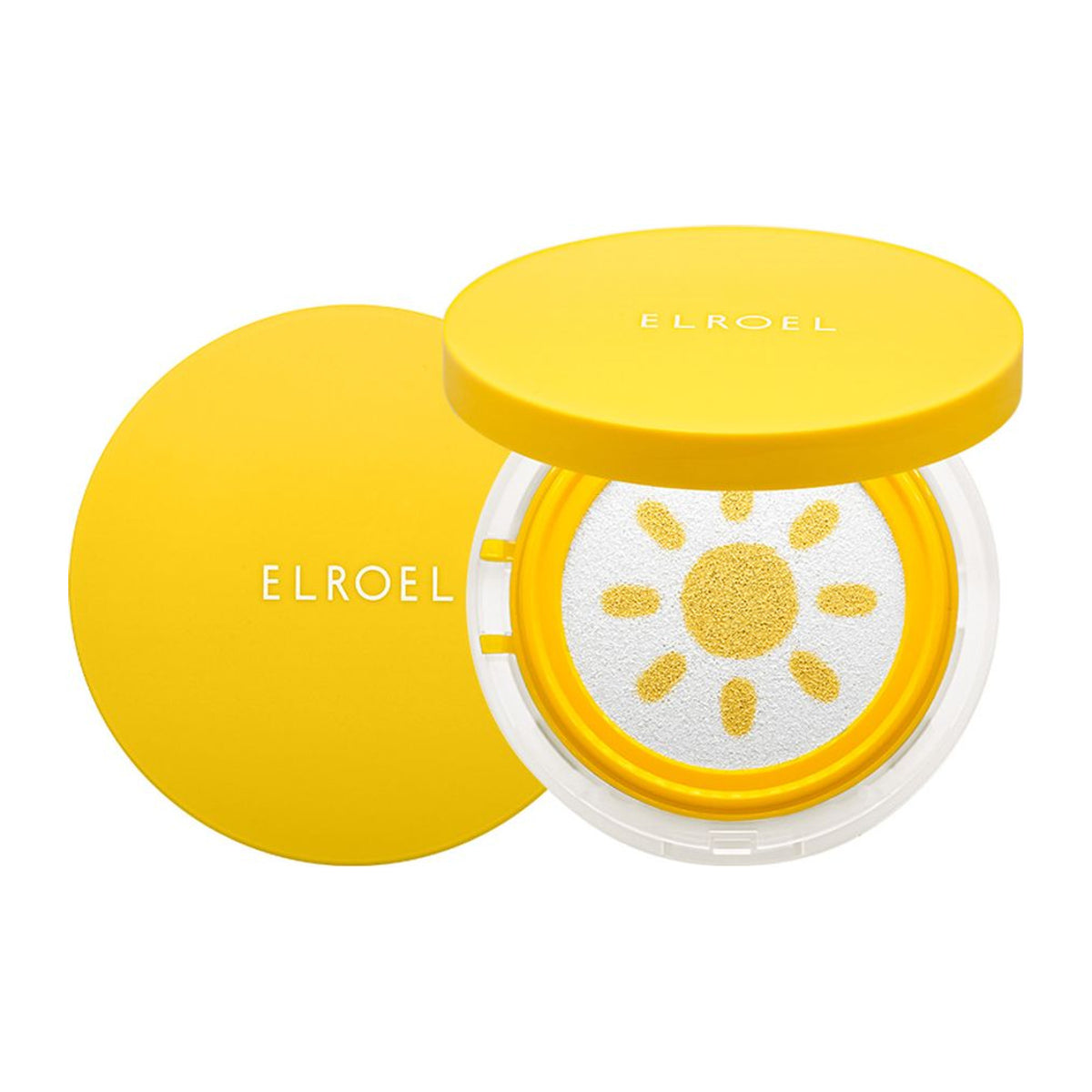 ELROEL Pang Pang Sun Cushion Plus - Sunscreen Cushion SPF50 - 15g: envase o producto exacto sobre fondo blanco; protección solar y cuidado de la piel