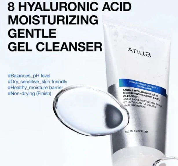 ANUA | 8 Hyaluronic Acid Hydrating Gentle Foaming Cleanser - 150ml - InternationalCosmetic
