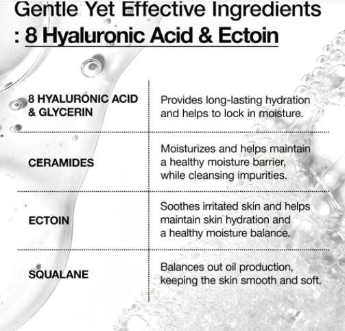 ANUA | 8 Hyaluronic Acid Hydrating Gentle Foaming Cleanser - 150ml - InternationalCosmetic