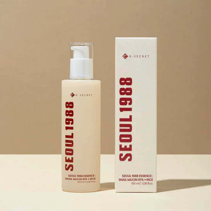 K-SECRET | Seoul 1988 Essence Snail Mucin 97 % + Rice - 100 ml - InternationalCosmetic