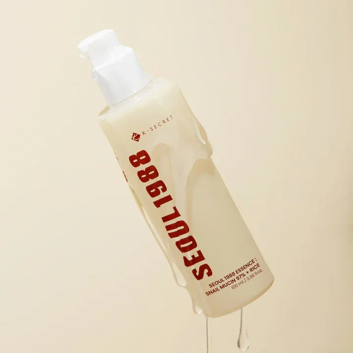 K-SECRET | Seoul 1988 Essence Snail Mucin 97 % + Rice - 100 ml - InternationalCosmetic