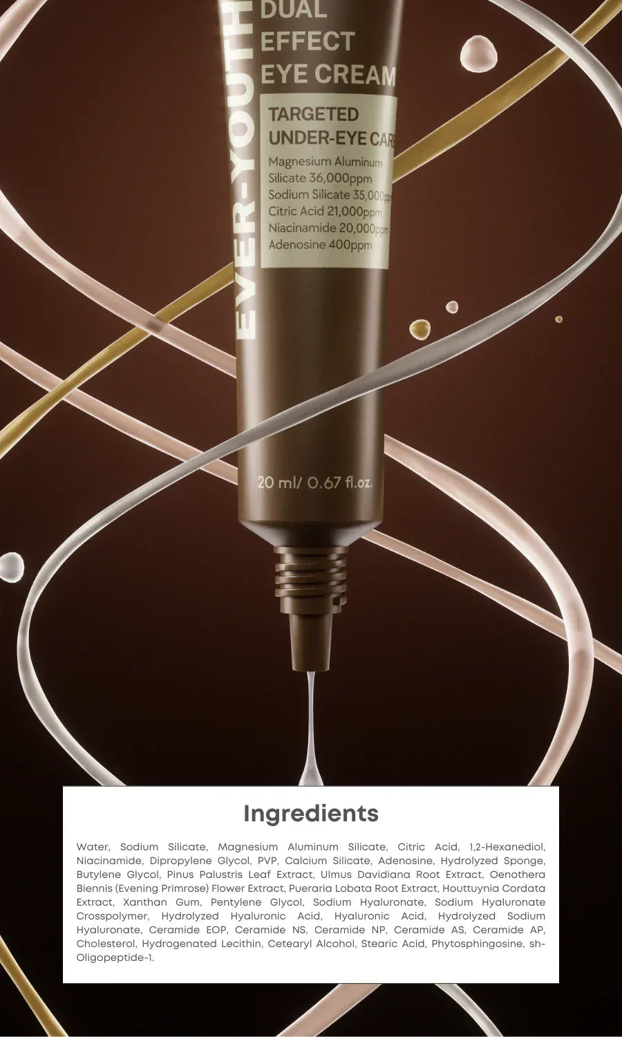 NINE LESS | Ever-Youth Dual Effect Eye Cream - 20 ml - InternationalCosmetic