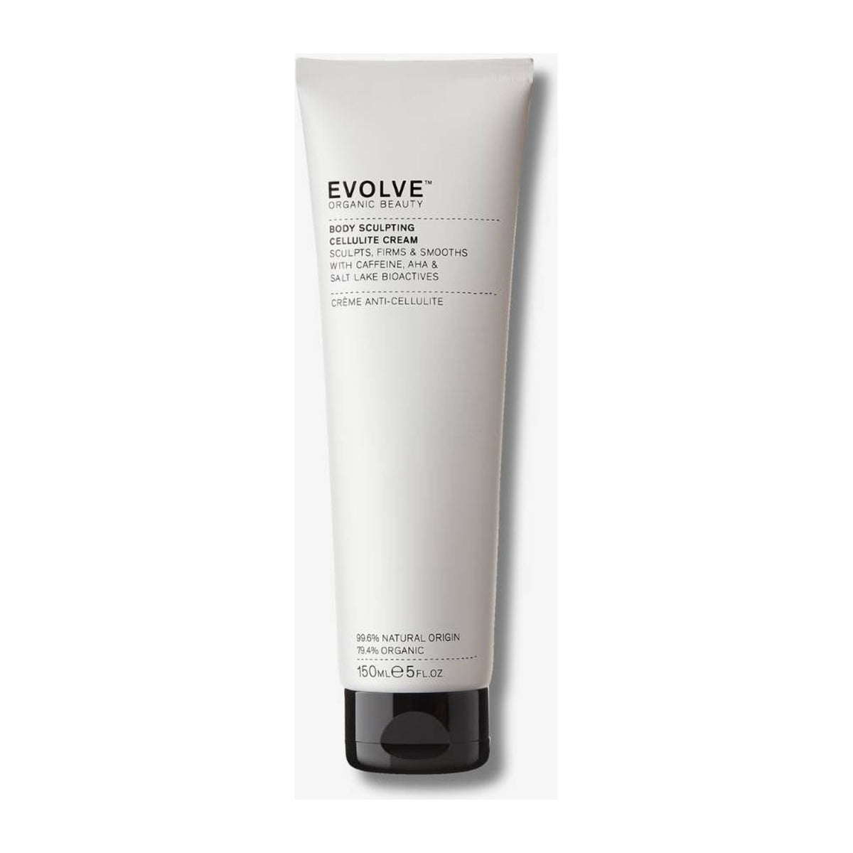 EVOLVE Body Sculpting Cellulite Cream - 150ml: envase o producto exacto sobre fondo blanco; hidratación y barrera cutánea