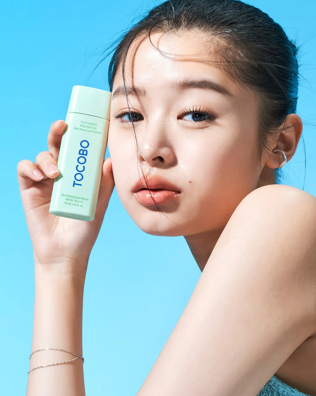 Travel size - Cica Calming Sun Serum SPF50 PA++++ 10ml + keychain