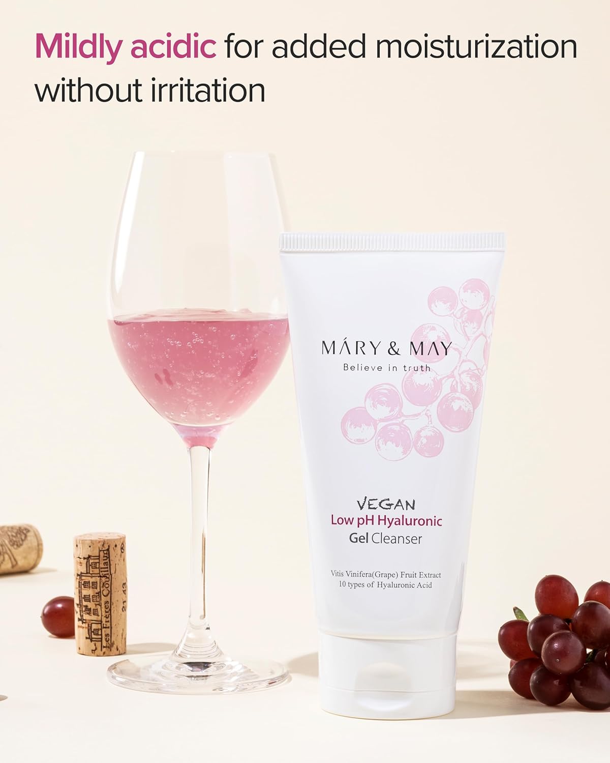 MARY & MAY | Vegan Low pH Hyaluronic Gel Cleanser - 150 ml