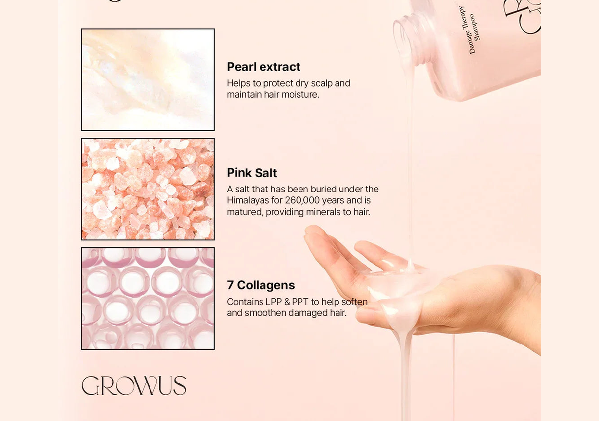 GROWUS | Damage Therapy Shampoo - 500ml